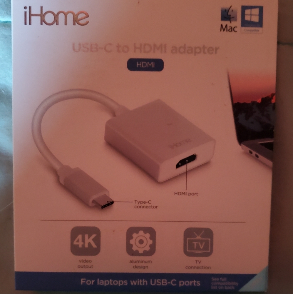 Ihome usb c to hdmi adapter